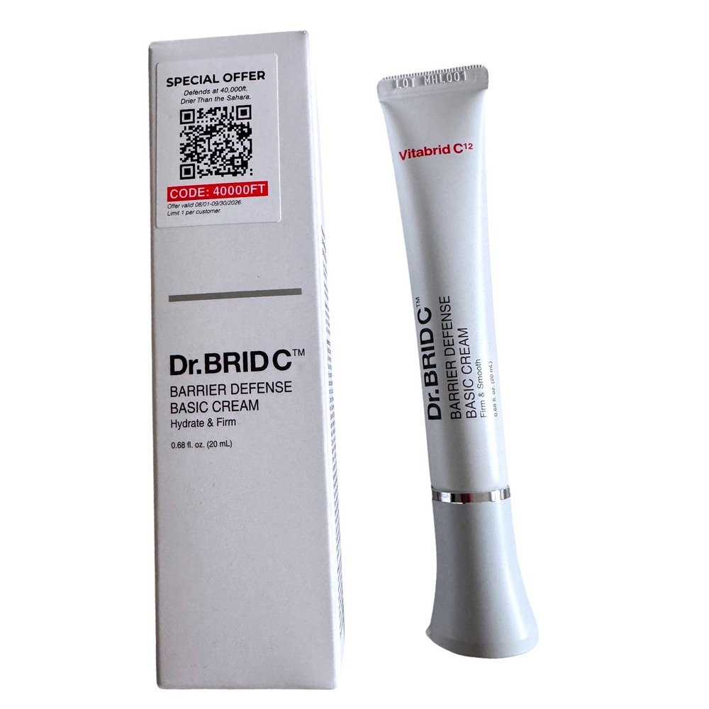 Vitabrid C12 Dr.BRID C Barrier Defense Basic Cream Hydrate Firm K-Beauty 0.68oz